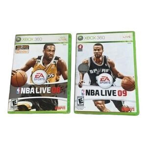 XBox 360 NBA Live 08 and 09 ⭐️